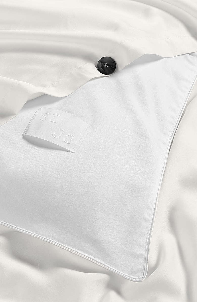 Sijo Tencel<sup>®</sup> Lyocell Duvet Cover, Alternate, color, Snow