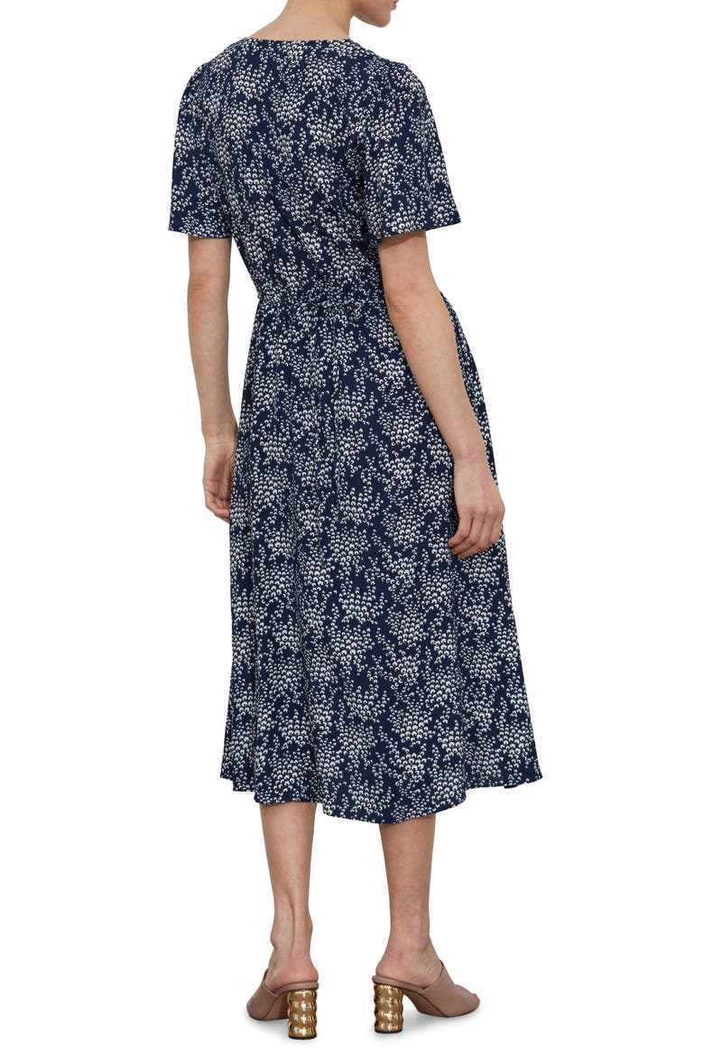 Floral Print Midi Dress, Alternate, color, GOJI AOP