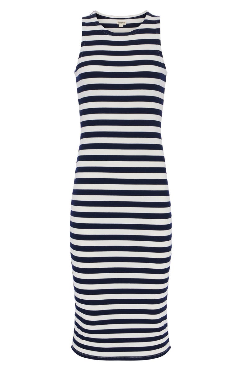 L'AGENCE Stripe Racerback Minidress, Alternate, color, 