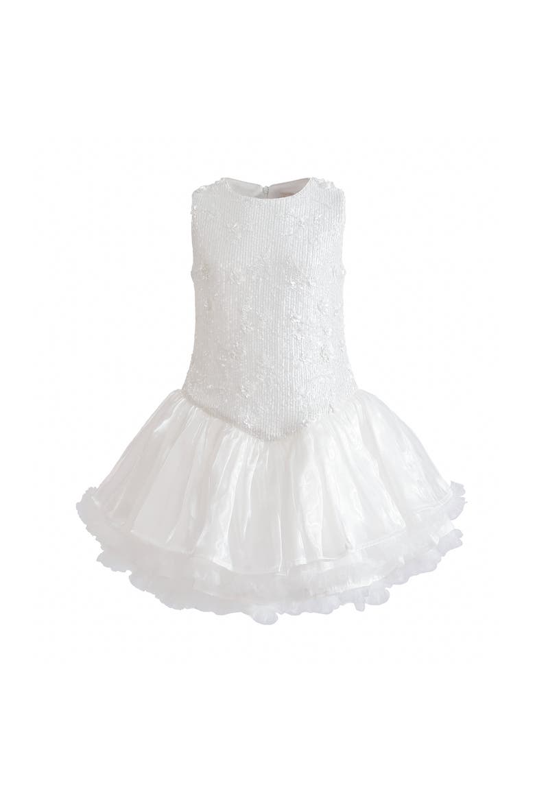 Ameliora Ruffle Skirt Set, Main, color, White