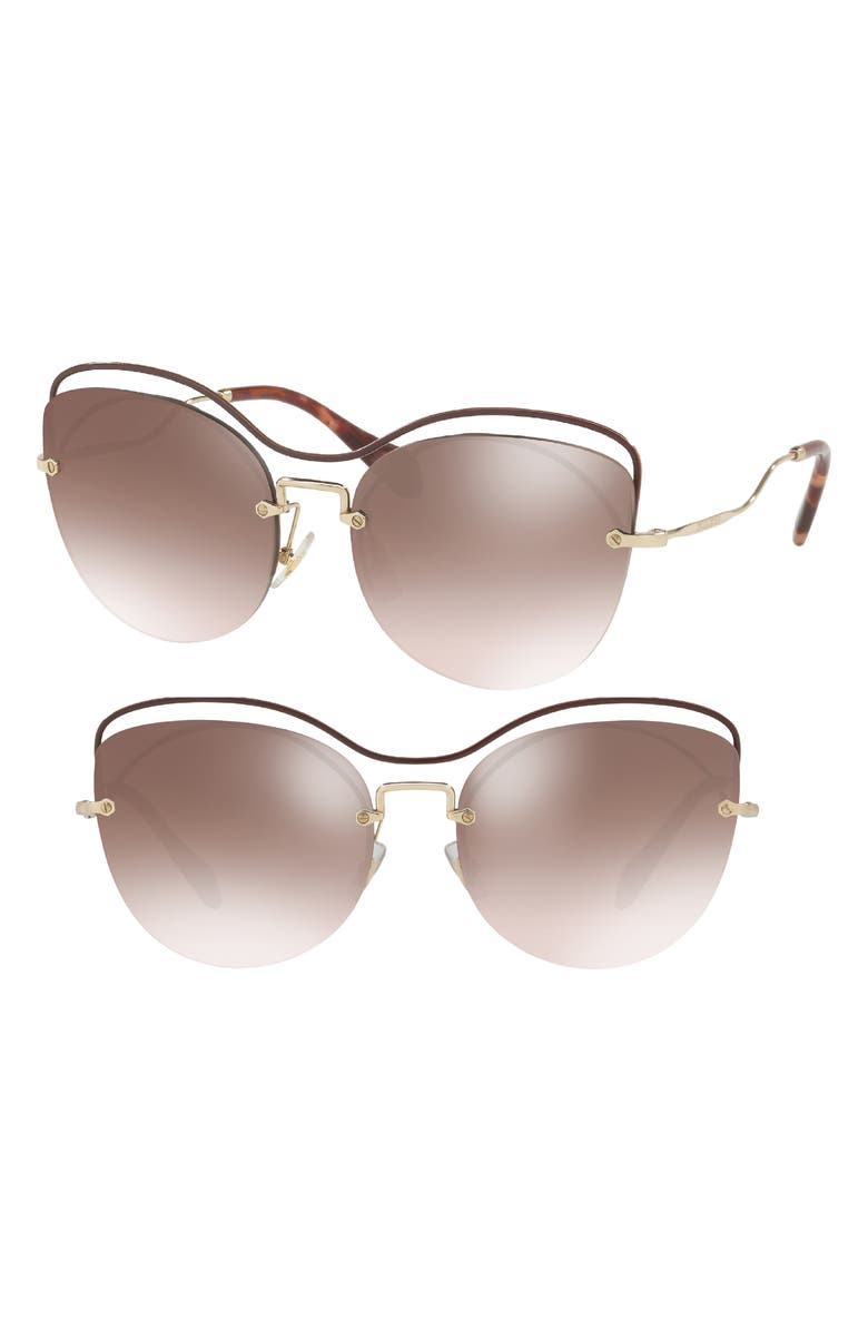 Miu Miu Cat Eye 60mm Sunglasses, Main, color,