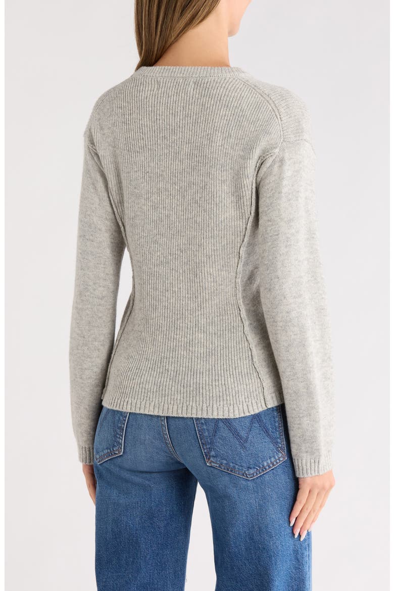 Crewneck Sweater, Alternate, color, HEATHER GREY