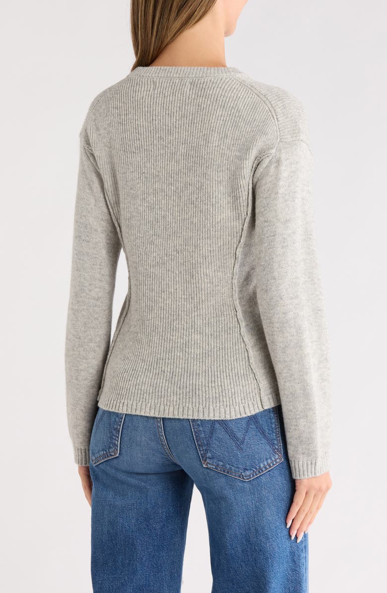 Renee C Crewneck Sweater, Alternate, color, Heather Grey