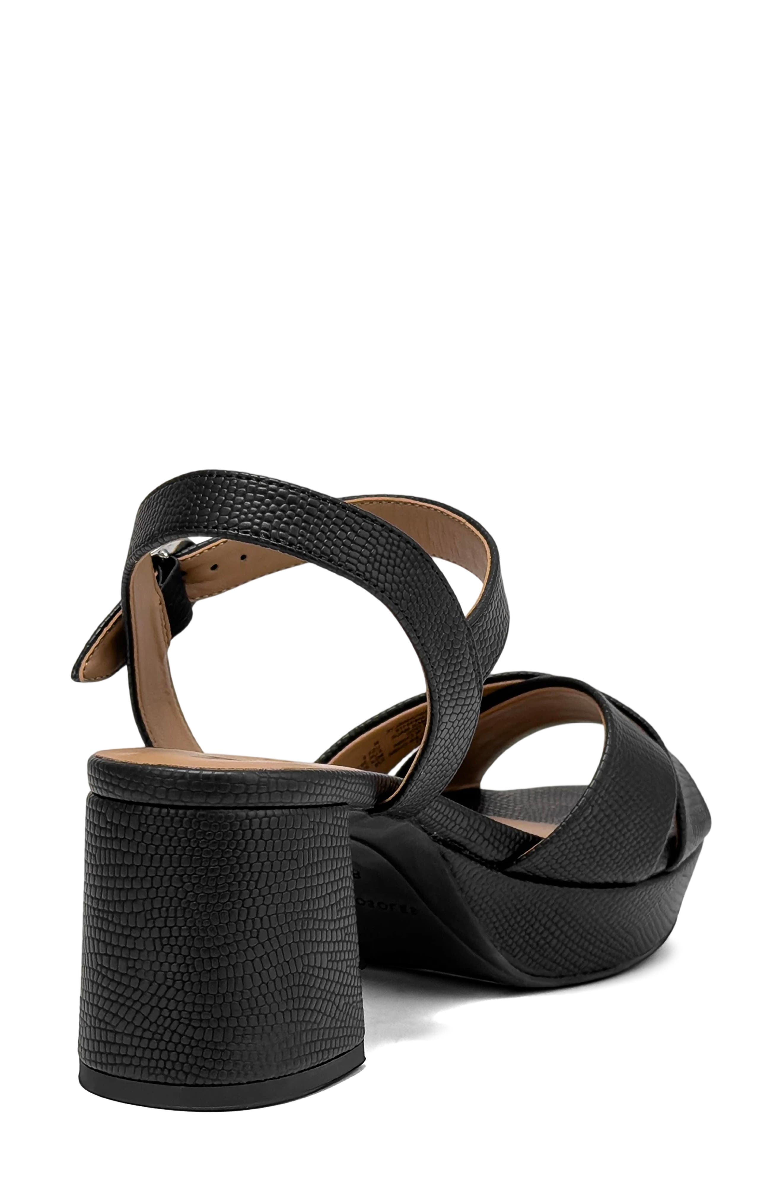 Aerosoles Charlye Ankle Strap Platform Sandal, Alternate, color, Black