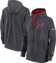 Nike Men's Nike Anthracite Arizona Cardinals Primetime Club Full-Zip Hoodie
