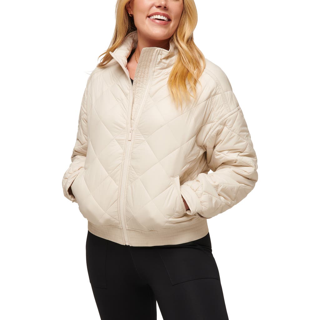 Travismathew Lights At Night Quilted Jacket In Gray