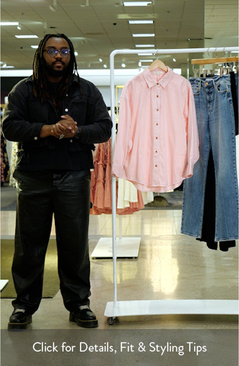 Ex-Boyfriend Solid Button-Up Shirt, sales video thumbnail