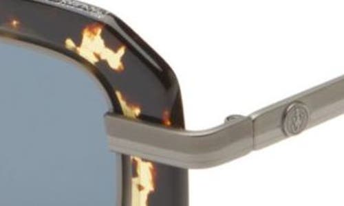 Jw Anderson Geometric Double Frame Sunglasses In Medium Tortoiseshell
