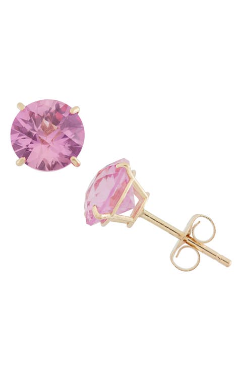 Amethyst Stud Earrings