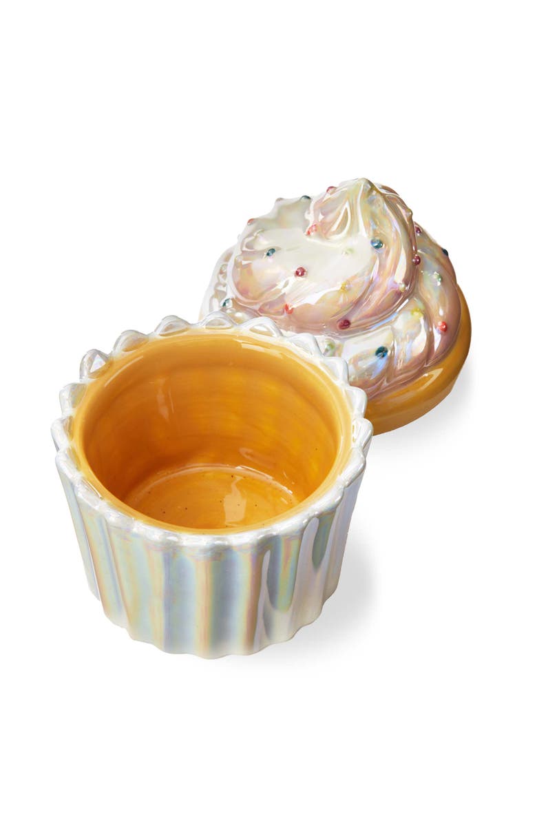 tag Cupcake Trinket Dish Multi Earthenware Everyday,Christmas, Main, color,