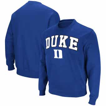 Colosseum men's duke blue devils fleece pullover black hoodie sales