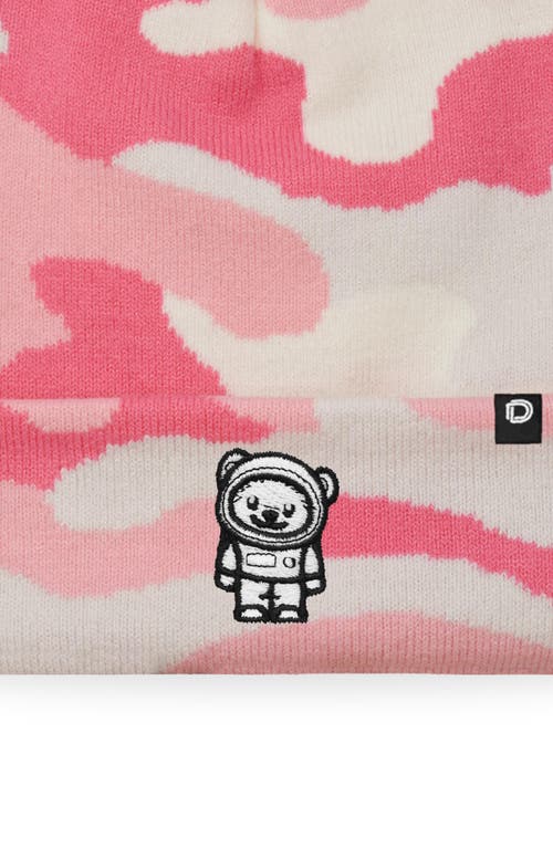 Dalix Ice Bear Beanie In Pink Camo