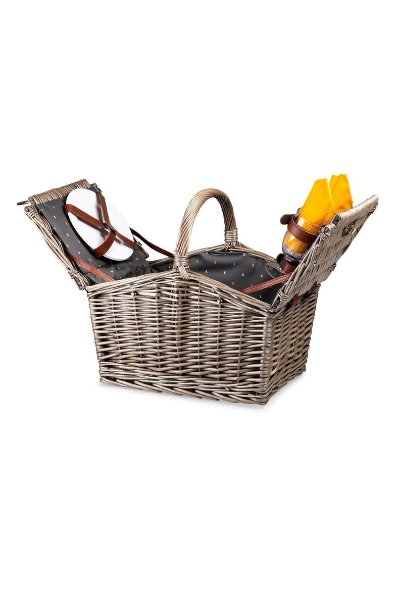 'Piccadilly' Wicker Picnic Basket, Alternate, color, ANTHOLOGY