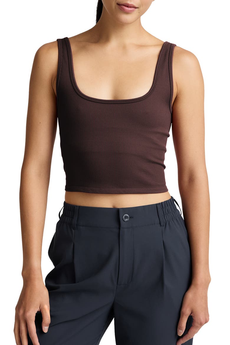 Keep it Cool Seamless Crop Tank, Main, color, ICED MOCHA