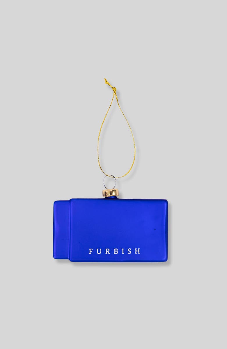 Furbish Matchbook Ornament - London, Alternate, color, Blue