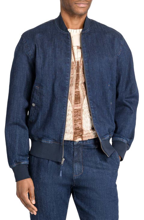 Slim Fit Brooklyn Bridge Bomber Jacket