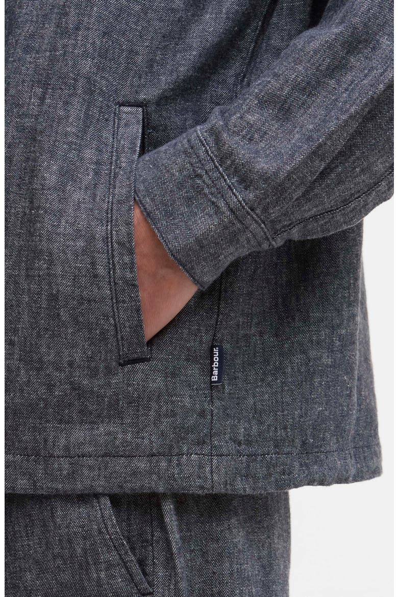 Stillwater Linen & Cotton Overshirt, Alternate, color, NAVY