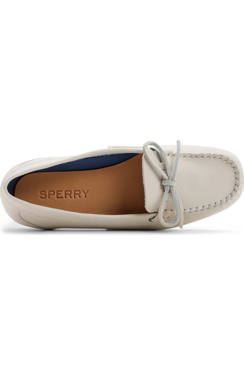 Sperry Bow Driver, Alternate, color, Cream