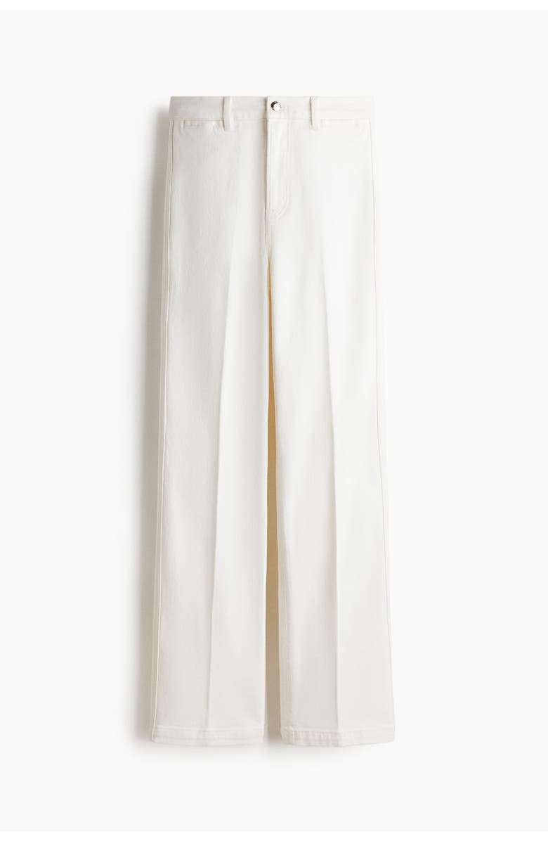 H&M Straight High Jeans, Main, color, White