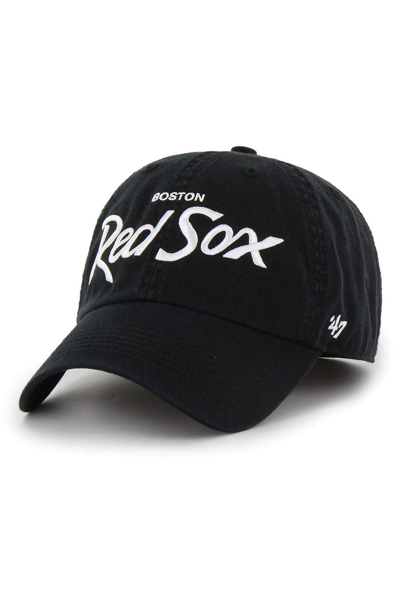 '47 Men's '47 Black Boston Red Sox Crosstown Classic Franchise Fitted Hat, Main, color, Black