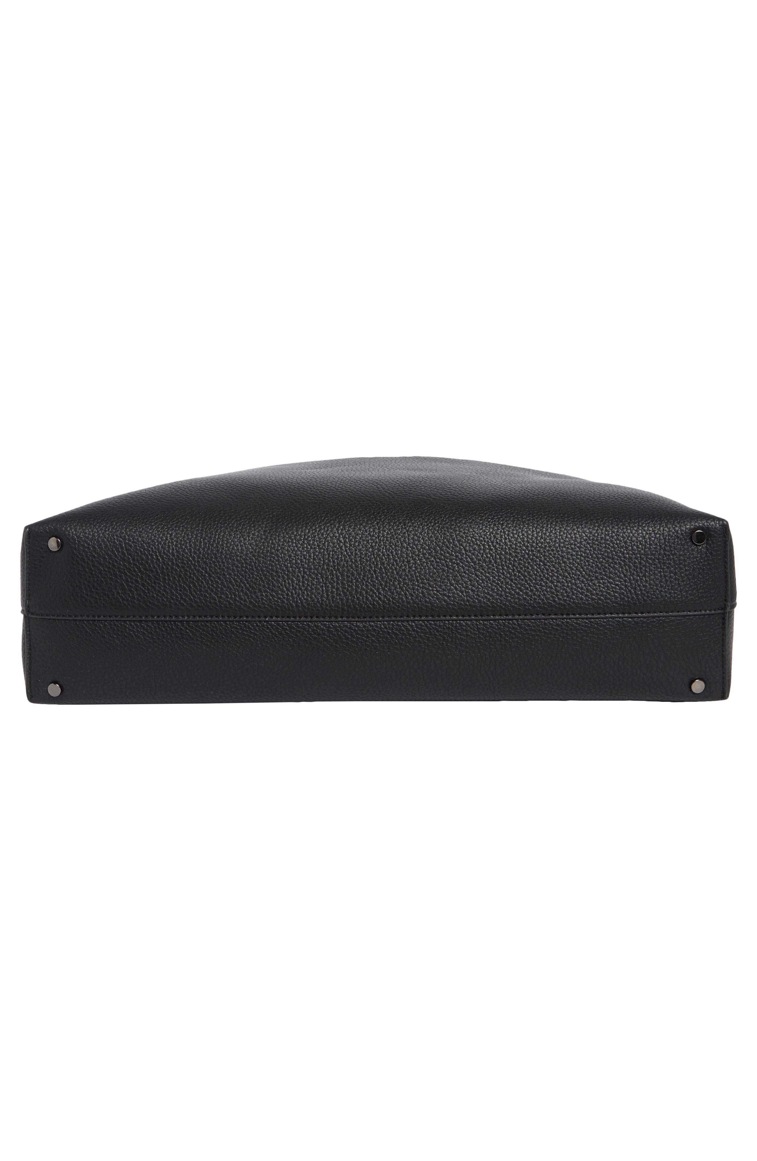Faux Leather Hobo Bag, Alternate, color, BLACK