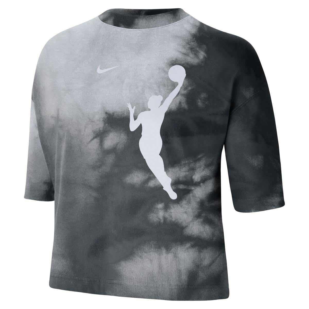 Women's Nike Black WNBA Team 13 Shadow-Dye Boxy Cropped T-Shirt - image 2