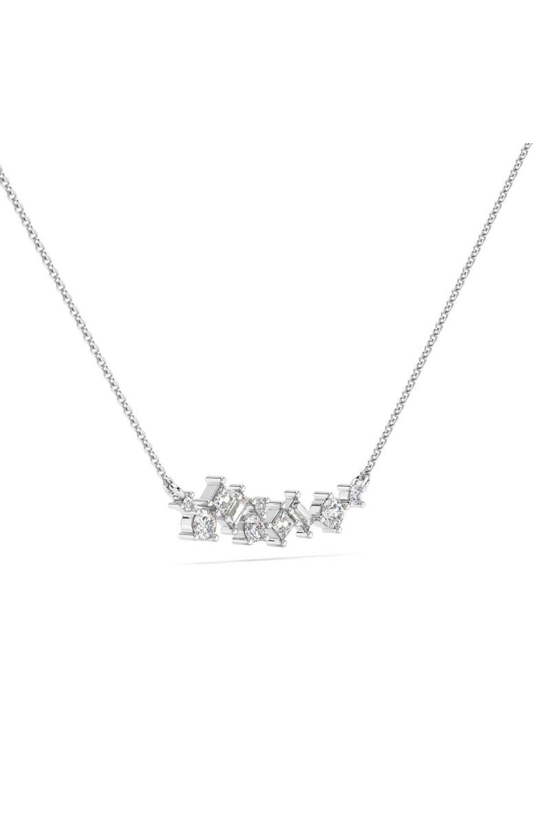Bliss Diamond 1Ct TW Diamond Mixed Fancy Shape Designer Necklace 14k Gold Lab Grown Pendant, Alternate, color, 14K White Gold