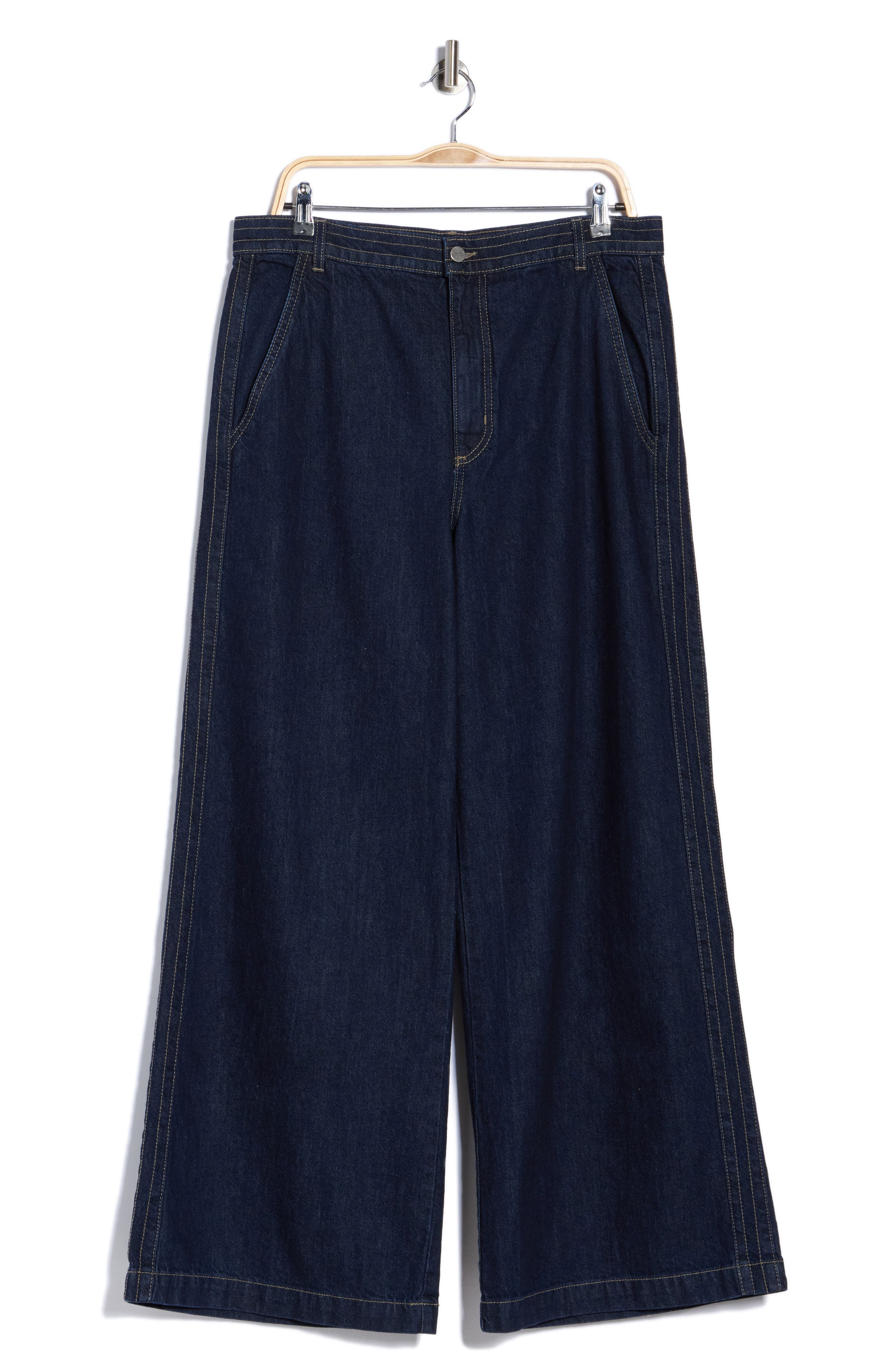 Mott St High Waist Wide Leg Jeans