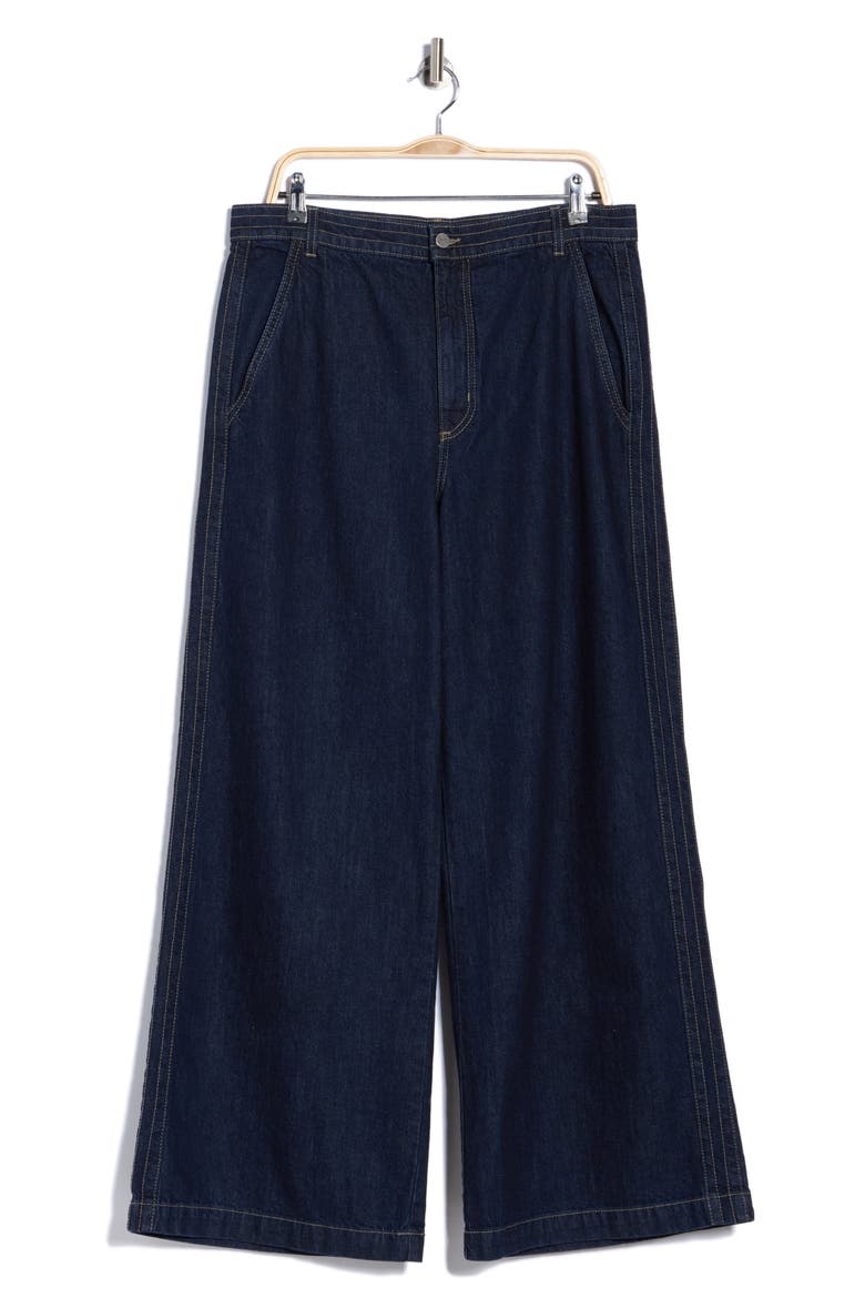 Mott St High Waist Wide Leg Jeans, Main, color, INDIGO RESIN