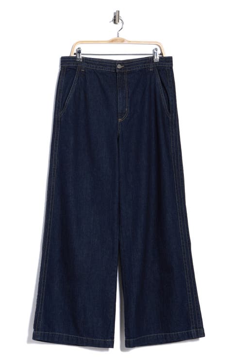 Mott St High Waist Wide Leg Jeans