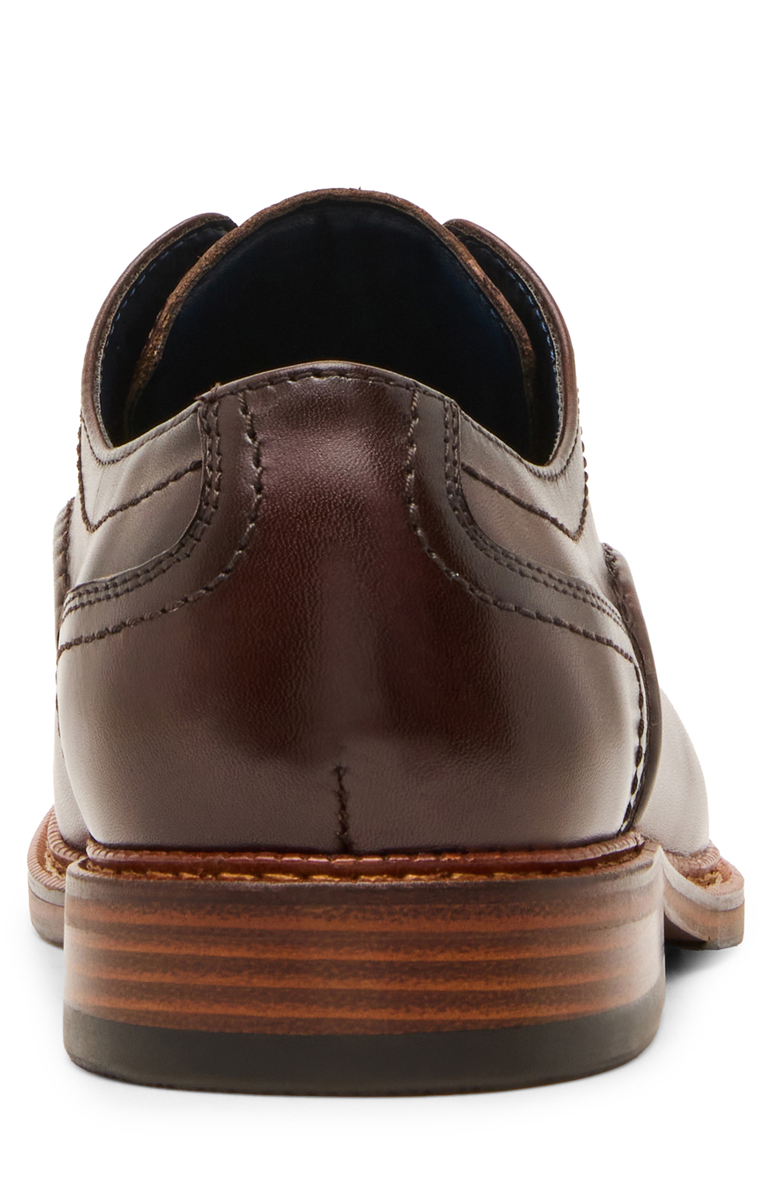 Everet Apron Toe Derby, Alternate, color, BROWN