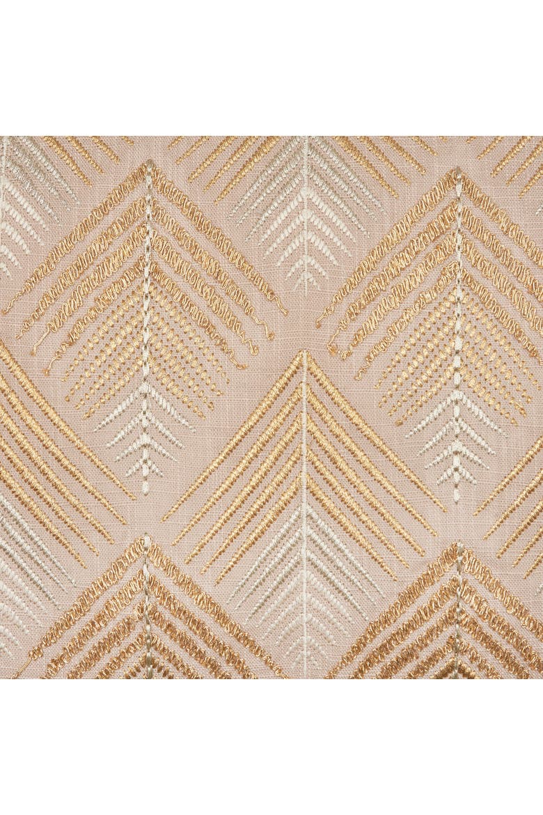 Coco Geometric Diamond Natural Tan Cotton Decor Throw Pillow, 15" x 35", Alternate, color, Brown