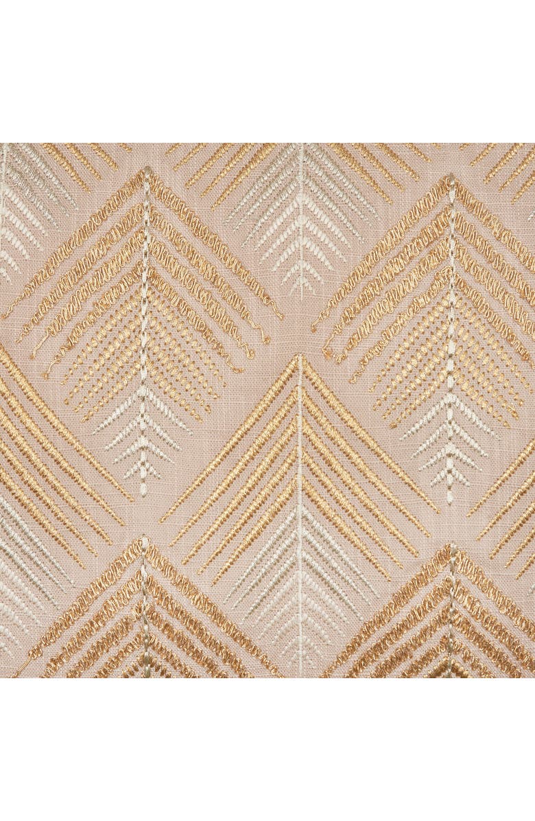 ELISABETH YORK Coco Geometric Diamond Natural Tan Cotton Decor Throw Pillow, 15" x 35", Alternate, color, Brown