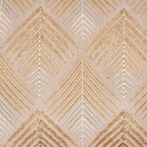 Elisabeth York Coco Geometric Diamond Natural Tan Cotton Decor Throw Pillow, 15" X 35" In Brown