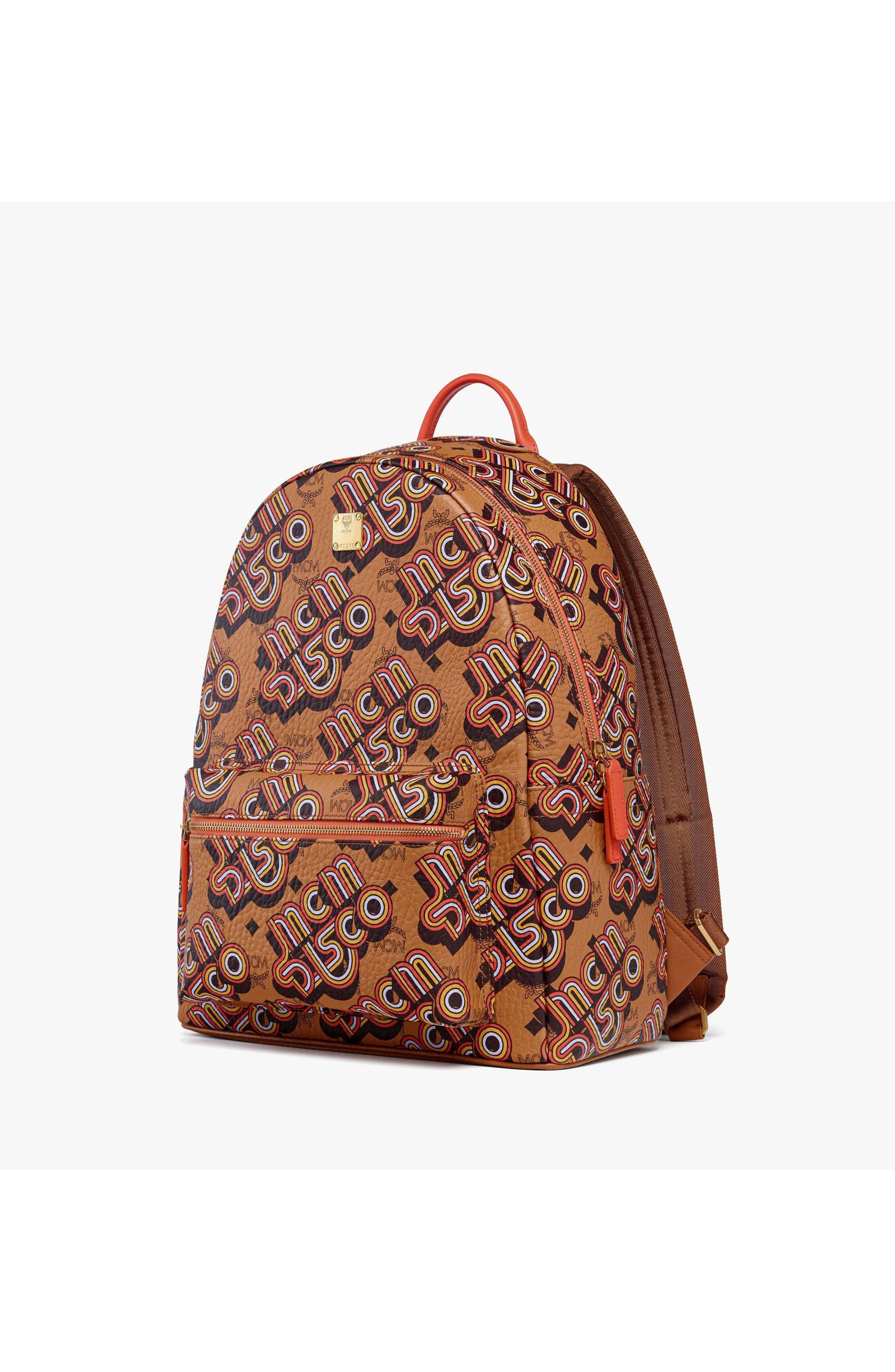 Medium Stark Backpack in Disco Visetos, Alternate, color, Brown