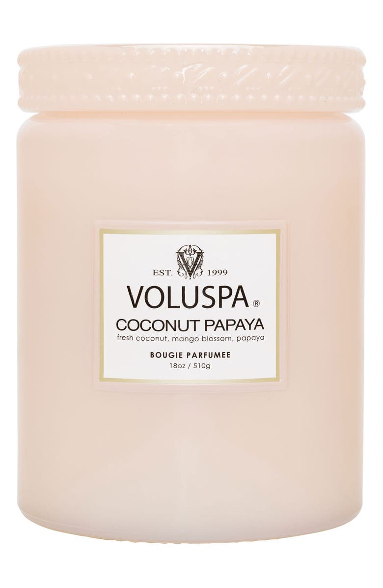 Voluspa Coconut Papaya Large Jar Candle, Alternate, color, Coconut Papaya