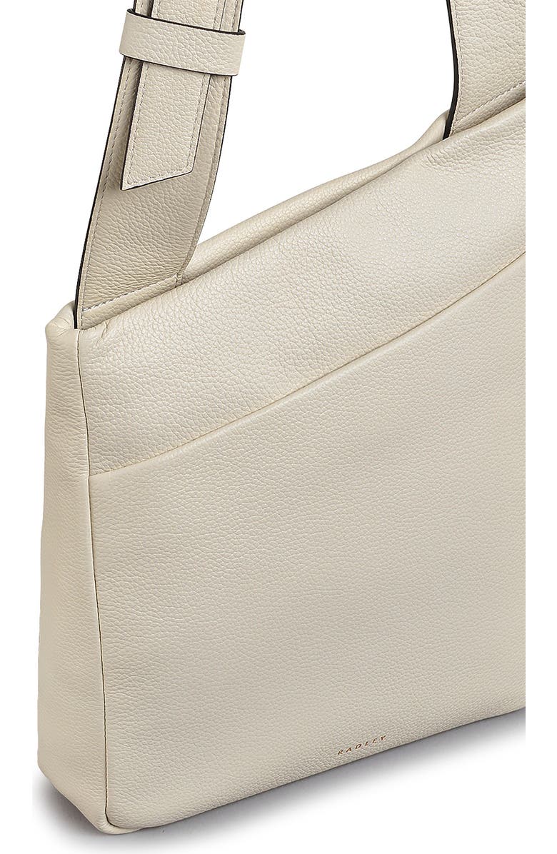 Radley Alpha Road Medium Leather Crossbody Bag, Alternate, color, Chalk