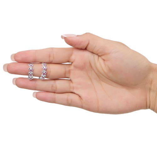 Disney Mickey Mouse Endless Hoop Earrings In Metallic