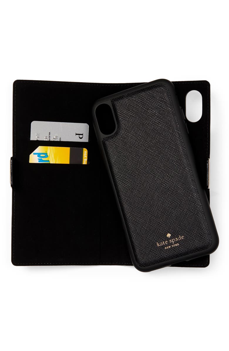 Kate Spade New York iPhone X/XS/XS Max & XR magnetic wrap folio case, Alternate, color,