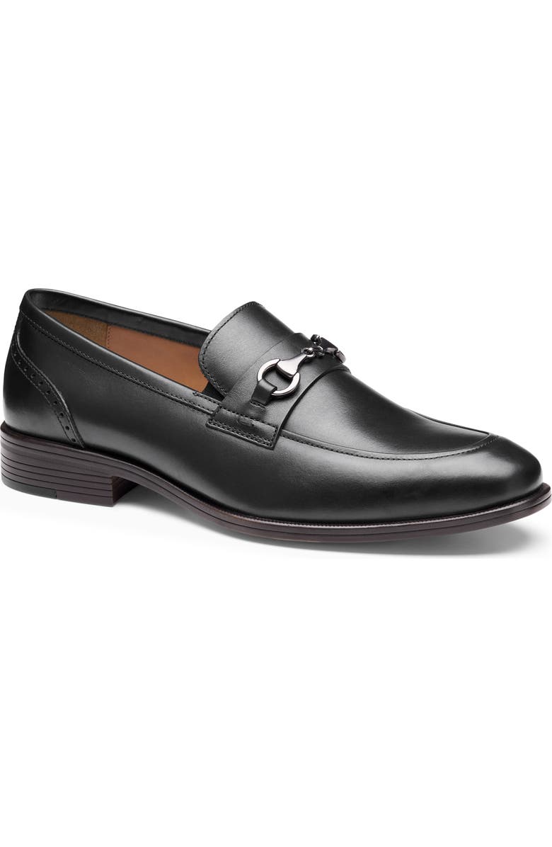 Johnston & Murphy Reeve Bit Loafer, Main, color, Black Full Grain