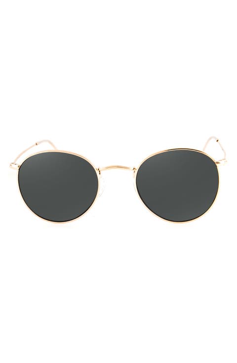 Roe 50mm Polarized Round Sunglasses