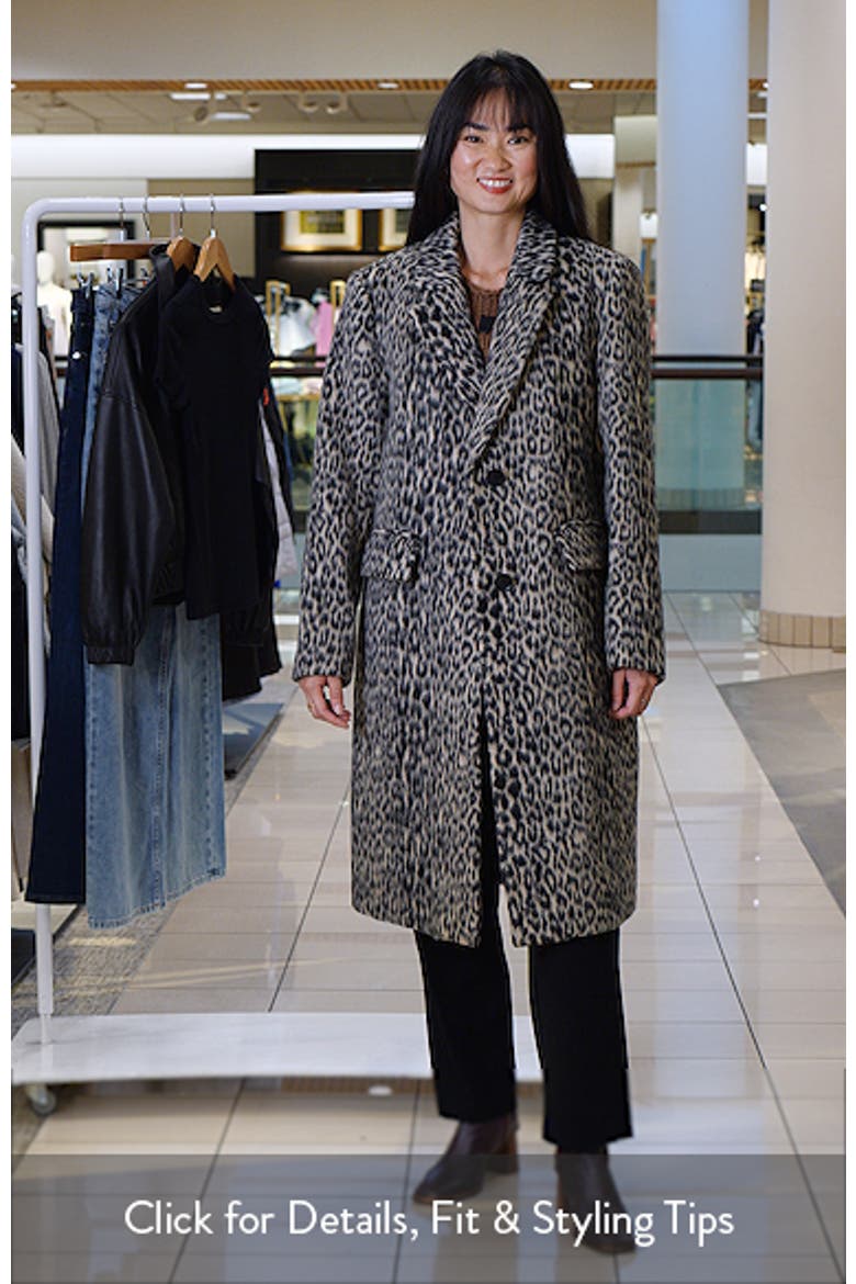 Leopard Print Faux Fur Coat video