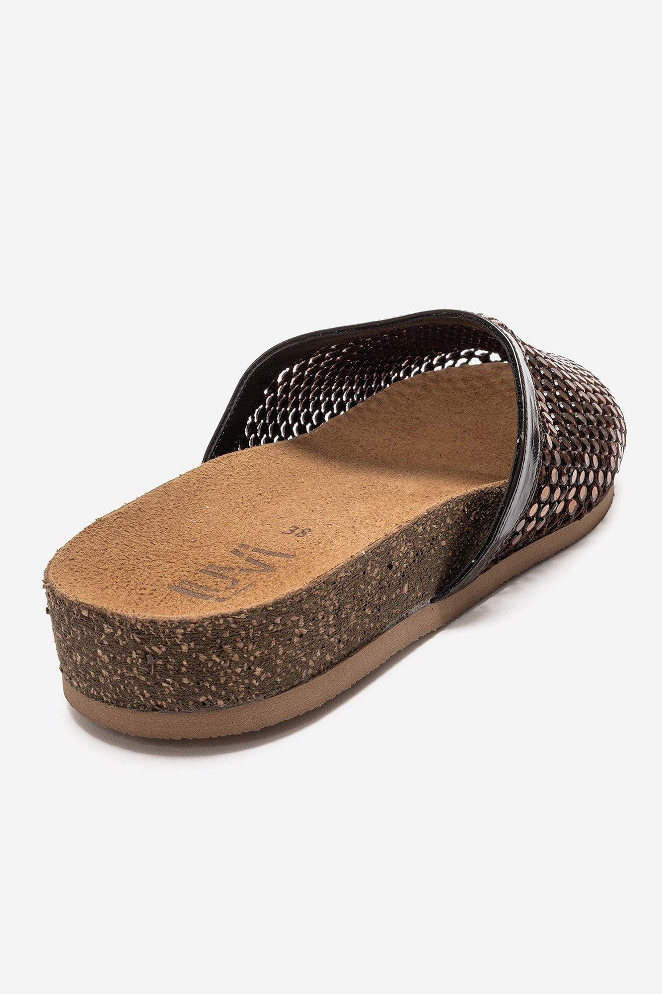 Montera Embellished Mule, Alternate, color, Brown