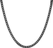 STEELTIME Men's Ion-Plated Curb Chain Necklace