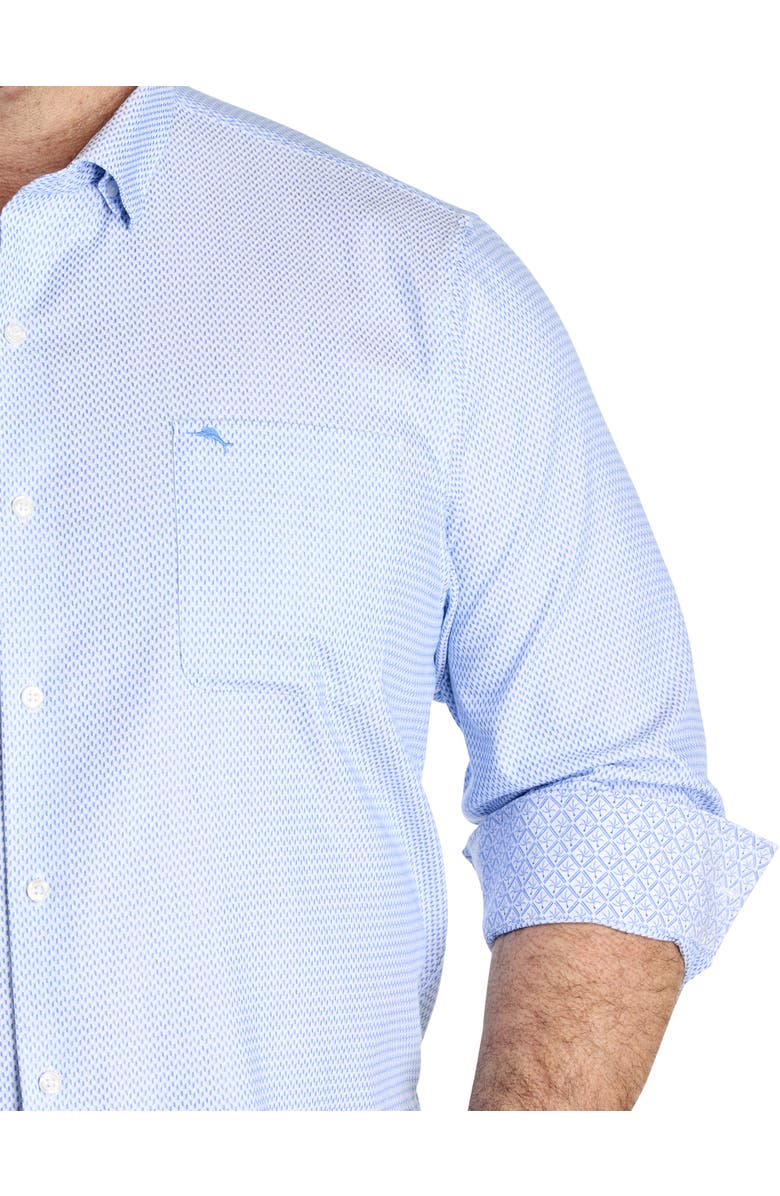 Tommy Bahama Big & Tall Sarasota Stretch Ventura Coast Sport Shirt, Alternate, color, Vacation Blue