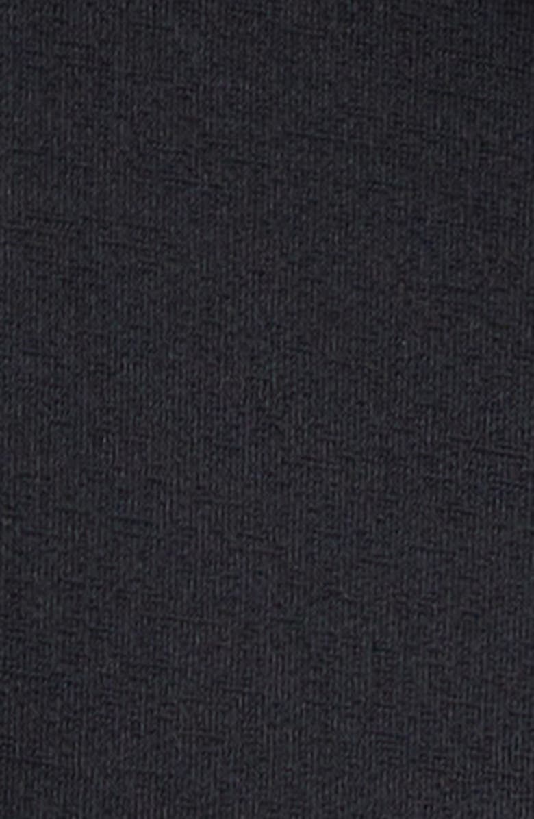 FERRAGAMO Ruched Long Sleeve Jersey Evening Dress, Alternate, color, Nero