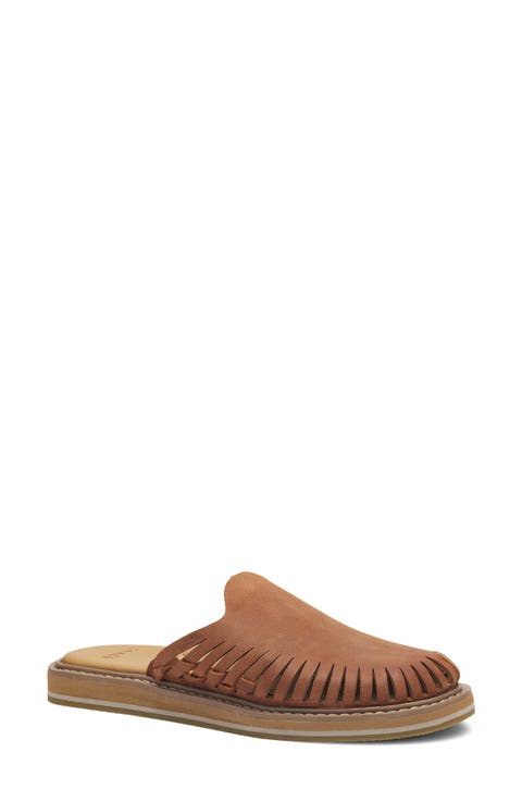 You Got My Back Woven Leather Mule