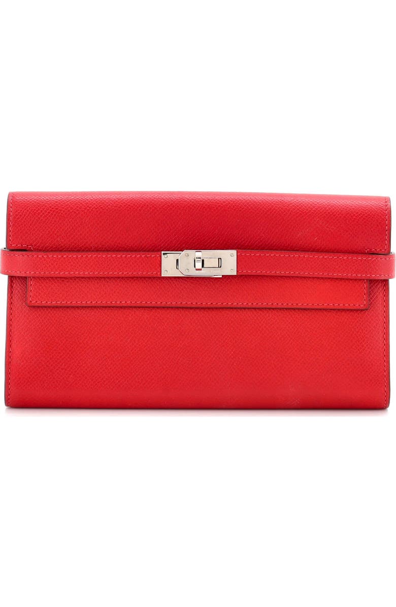 81034712 Kelly Wallet Epsom Long, Main, color, Rouge Vif