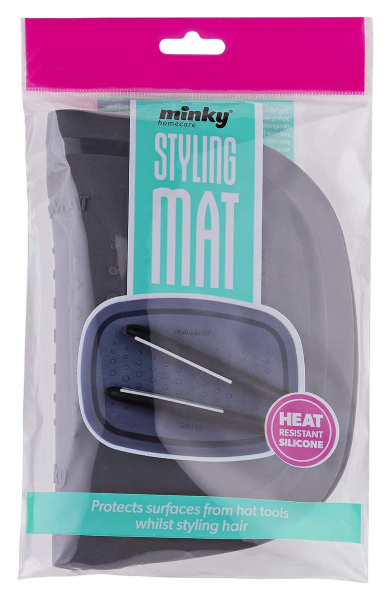 Minky Styling Mat, Alternate, color, Black