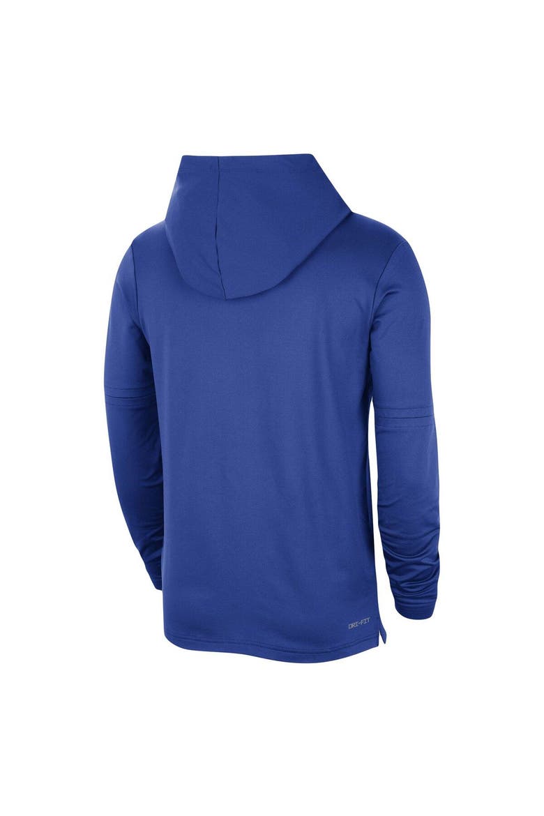 Men's Nike Royal Duke Blue Devils Player Hoodie Long Sleeve Performance Top, Alternate, color, Royal